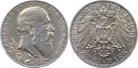 Baden 2 Mark Friedrich I. 1856-1907. -
