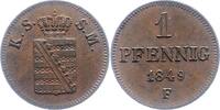 Sachsen-Albertinische Linie Pfennig Friedrich August II. 1836-1854. -