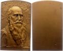 Personenmedaillen Bronzeplakette Jahn, Friedrich Ludwig *1778 Lanz, +1852 Freyburg / Unstrut, Begründer der Turnbewegung. -