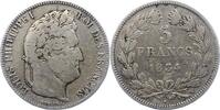 Frankreich 5 Francs Louis Philipp 1830-1848. -
