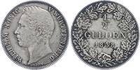 Württemberg 1/2 Gulden Wilhelm I. 1816-1864. -