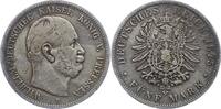 Preußen 5 Mark Wilhelm I. 1861-1888. -