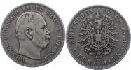 Preußen 5 Mark Wilhelm I. 1861-1888. -