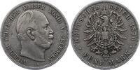 Preußen 5 Mark Wilhelm I. 1861-1888. -