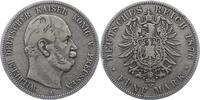 Preußen 5 Mark Wilhelm I. 1861-1888. -
