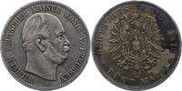Preußen 5 Mark Wilhelm I. 1861-1888. -