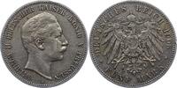 Preußen 5 Mark Wilhelm II. 1888-1918. -