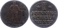 Braunschweig-Wolfenbüttel Pfennig August Wilhelm 1714-1731. -