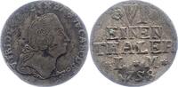 Anhalt-Bernburg 1/6 Taler Victor Friedrich 1721-1765. -
