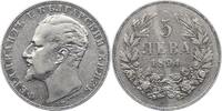 Bulgarien 5 Leva Ferdinand 1887-1918. -