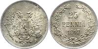 Finnland 25 Penniä 1 Nikolaus II. von Russland 1894-1917. -