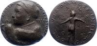 Personenmedaillen Bronzegussmedaille Montessori, Maria *1870 Chiaravelli b. Rom +1952 Noordwijk.. -