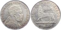 Äthiopien Birr Melenik II. 1889-1913. -