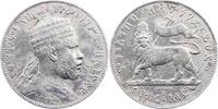 Äthiopien 1/2 Birr Melenik II. 1889-1913. -