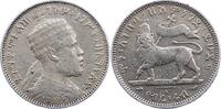Äthiopien 1/4 Birr Melenik II. 1889-1913. -