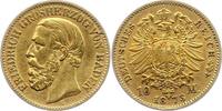 Baden 10 Mark Gold Friedrich I. 1856-1907. -