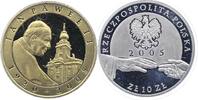 Polen 10 Zlotych 2005 Republik Polen. Seit 1990. Teilvergoldet. Polierte... 50,00 EUR  + 6,00 EUR frais d'envoi