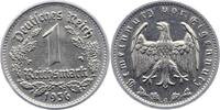 Drittes Reich 1 Reichsmark 1936 G Sehr sch&ouml;n - vorz&uuml;glich 85,00 EUR  + 6,00 EUR frais d'envoi