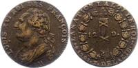 Frankreich 12 Deniers 1791 A Ludwig XVI. 1774-1793. Sehr sch&ouml;n 45,00 EUR  + 6,00 EUR frais d'envoi