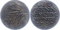 Brandenburg-Preußen Kupfer Pfennig Friedrich Wilhelm II. 1786-1797. -