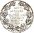 Braunschweig-Calenberg-Hannover Taler 1865 B (Hannover) Georg V. 1851 - 1866 Waterloo SUP / FDC- aus Erstabschlag