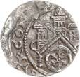 Osnabrück, Bistum Pfennig Wiedenbrück Konrad II. von Rietberg Bischof mit Reichsapfel TTB+