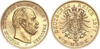 Preußen 5 Mark 1877 C Wilhelm I. 1861 - 1888 SUP