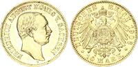 Sachsen 10 Mark 1906 E Friedrich August III. 1904 - 1918 prägefrisch, FDC-