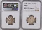 Kaiserreich 1 Mark 1914 A großer Adler, NGC MS 67 prägefrisch, FDC