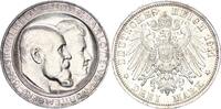 Württemberg 3 Mark 1911 F Wilhelm II. 1891 - 1918 Hochzeit prägefrisch, FDC