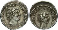Römische Imperatorische Prägungen AR-Denar Marcus Antonius † 30 v. Chr. und Octavianus -