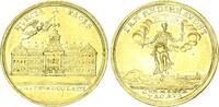Brandenburg-Preußen Goldmedaille zu einem Dukaten 1763 Friedrich II. der Große 1740 - 1786 auf den Frieden von Hubertusburg TTB-SUP