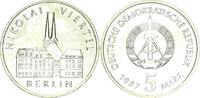 DDR 5 Mark Gedenkmünze Nikolaiviertel, Nikolaikirche -