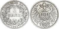 Kaiserreich 1 Mark 1891 D großer Adler TTB