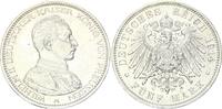 Preußen 5 Mark 1914 A Wilhelm II. 1888 - 1918 in Uniform SUP