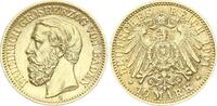 Baden 10 Mark 1901 G Friedrich I. 1856 - 1907 vorzüglich / SUP+