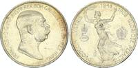 Österreich 5 Kronen (Corona) Franz Joseph I. 1848 - 1916 60jähriges Regierungsjubiläum -