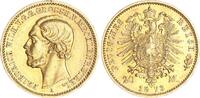 Mecklenburg-Strelitz 20 Mark 1873 A Friedrich Wilhelm 1860 - 1904 fast vorzüglich