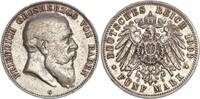 Baden 5 Mark 1903 G Friedrich I. 1856 - 1907 sehr schön 49,00 EUR  + 16,99 EUR frais d'envoi
