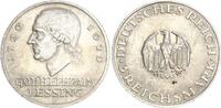 Weimarer Republik 3 Reichsmark Lessing -