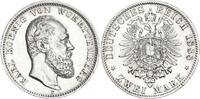Württemberg 2 Mark Karl 1864 - 1891 -