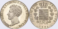 Sachsen - Coburg und Gotha, Herzogtümer 1/2 Konventionstaler Ernst I., 1/2 Konventionstaler 1831, AKS 74 -