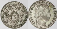 ÖSTERREICH GROSCHEN (3 Kreuzer) Ferdinand 1. (1835-1848) -