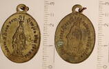 WALLFAHRT Medaille Herz Jesu/ Frau v. Hlg. Herzen.. -