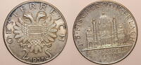 Österreich 2 Schilling 1937 Erste Republik Doppelschilling FISCHER VON E... 15,00 EUR  + 7,90 EUR frais d'envoi