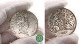 Nassau Kronentaler 1837 Wilhelm 1816-1839. TTB