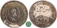 Schweden / Gotha. Silbermedaille von Wermuth. 1710 Auf den Aufenthalt des Schwedischen Königs Karl XII im türkischen Bender. SUP