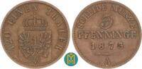 Brandenburg-Preussen 3 Pfennig Wilhelm I. 1861-1888. -