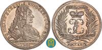 Sachsen-Saalfeld 1/2 Reichstaler 1729 Johann Ernst VIII. 1680-1729. Auf seinen Tod. SUP+, Felder Avers teilweise minimal berieben