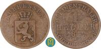 Hessen-Kassel 1 Heller Wilhelm II. 1831-1847. -